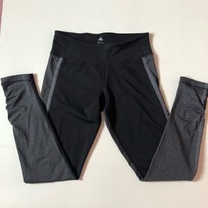 💚3/$15💚 ADIDAS | S | Mid Rise Full Length Grey Colour Block Athletic Leggings